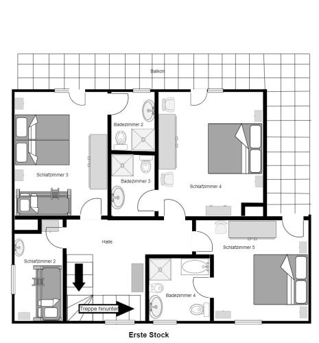 1st verdieping (plattegrond)